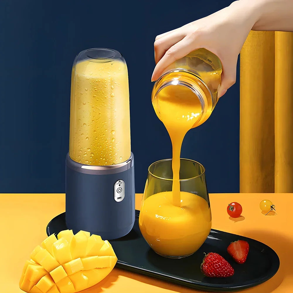 Portable Blender Bottle Electric 6 Blades Multifunction Juice Blender Fresh Juice Smoothie Blender Ice CrushCup Food Processor